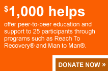 $1000 helps offer peer-to-peer education and support to 25 participants through programs such as Reach To Recovery and Man to Man.