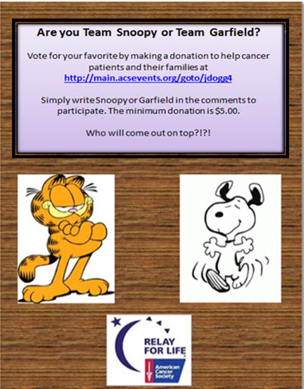 Garfield vs Snoopy 2016